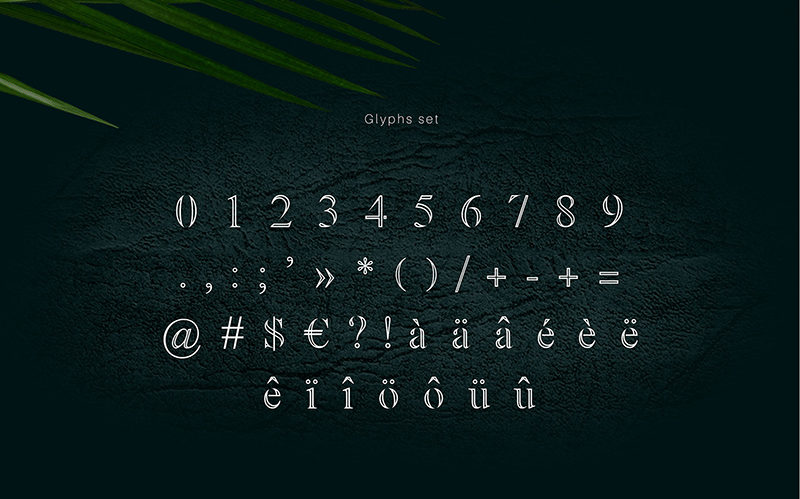 eco font times new roman chiffres et caractères spéciaux