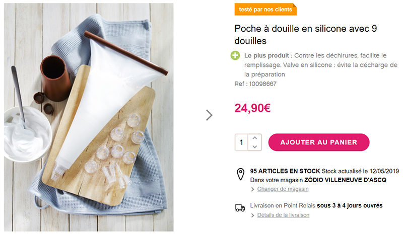 fiche produit ecommerce zodio