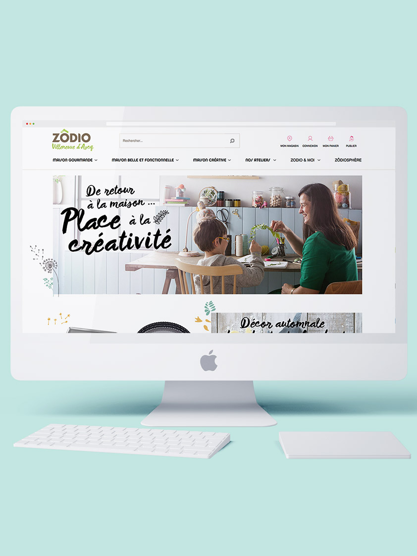 Image mockup site e-commerce Zodio