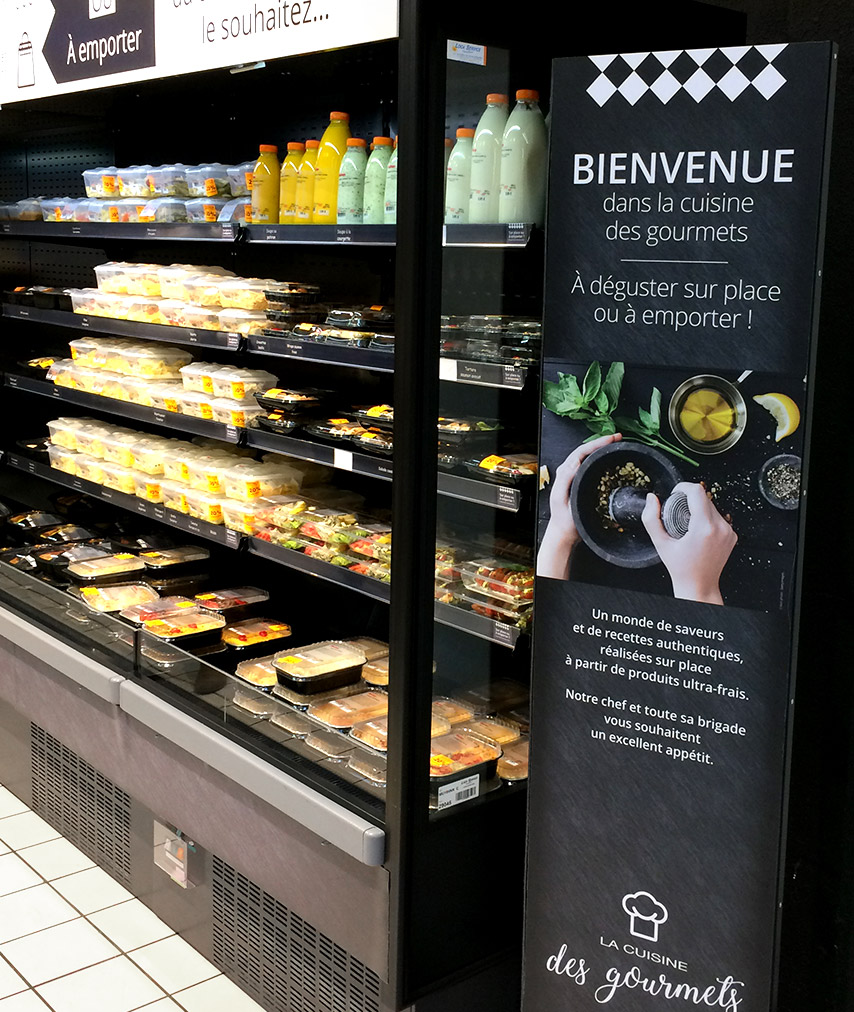 Photo sel service cuisine des groumets Auchan