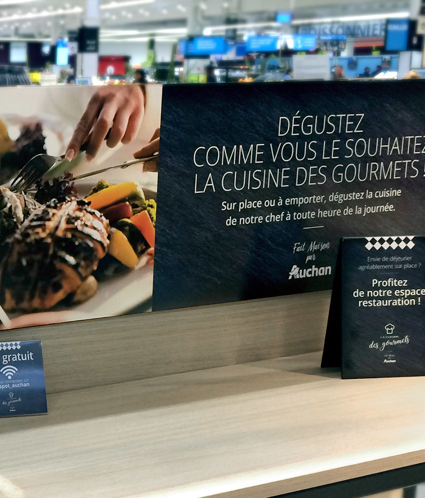 Photo habillage cuisine des gourmets Auchan