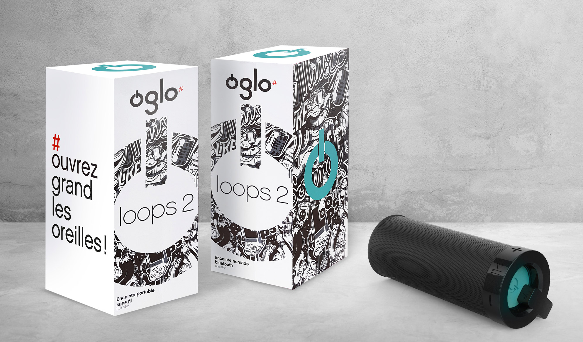 Photo packaging enceintes Oglo Boulanger