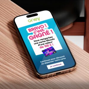 Activation digitale clients Oney via un grand jeu marketing de réactivation