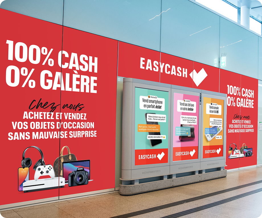 Affichage Campagne de notoriété Easycash
