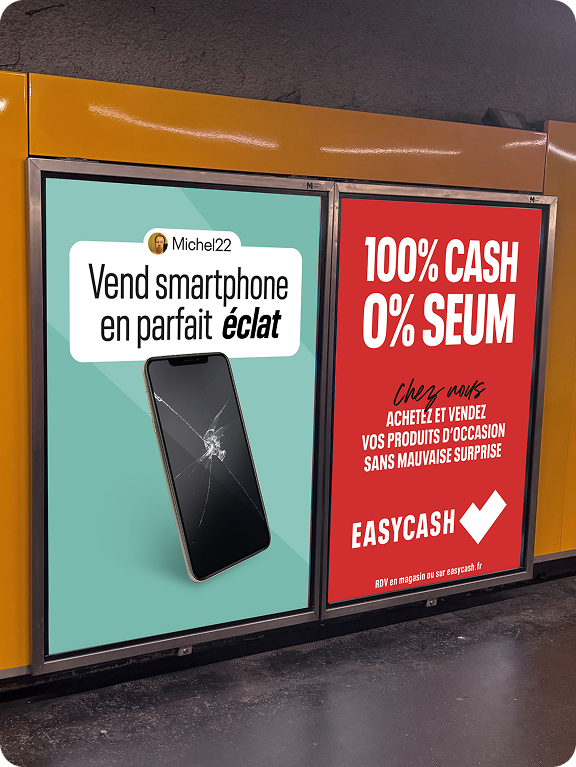 Affichage Campagne de notoriété Easycash